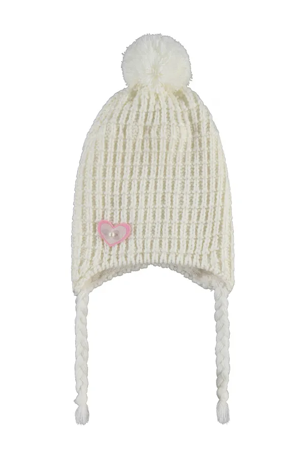 Ensemble écharpe, bonnet et gants pour fille de 2 à 5 ans, écru - Emballage