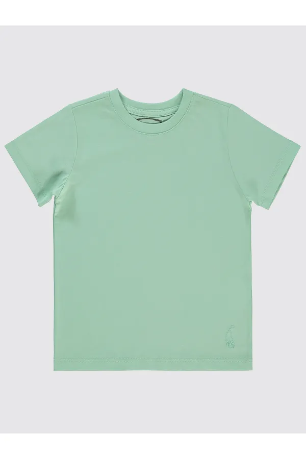 T-shirt garçon 2-5 ans vert turquoise - Lot