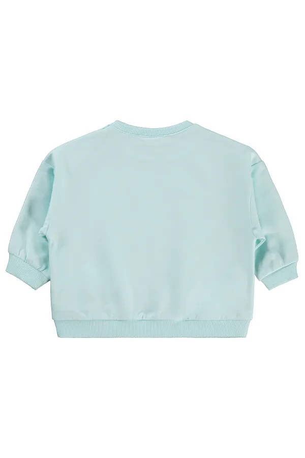 Bebek Sweatshirt 0-24 Ay Su Yeşili - Paket