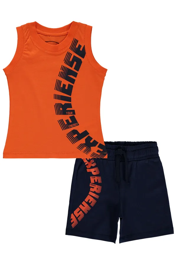 Costume orange pour garçon de 2 à 5 ans - Emballage