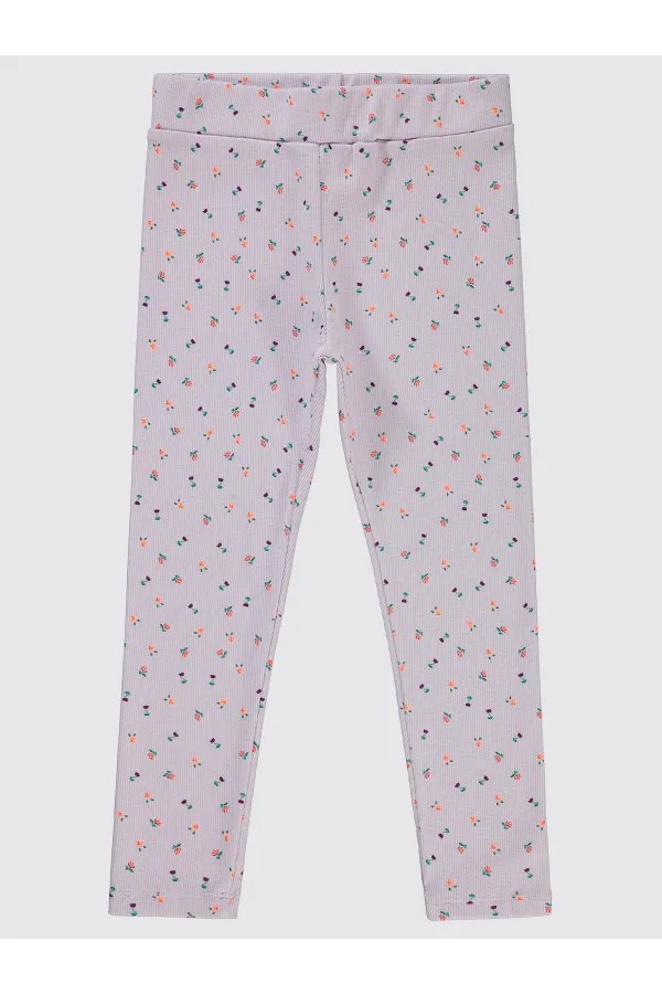 Leggings pour filles de 6 à 9 ans, lilas - Emballage