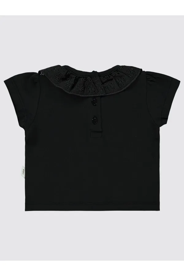 Bebek Tişört 6-18 Ay Siyah - Paket