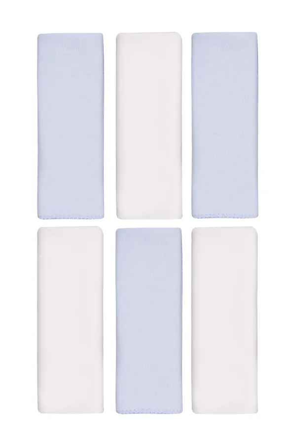 Bebek Ağız Bezi ve Mendili 0-24 Ay Ekru-Mavi - Paket