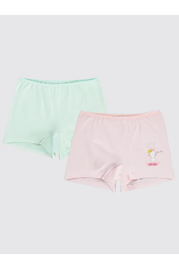 Kız Çocuk Boxer 2-9 Yaş Standart - Paket