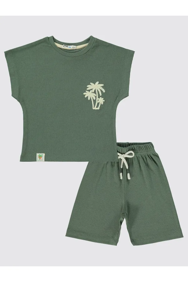 Boys Suit 2-5 Years Old Dark Khaki - Package