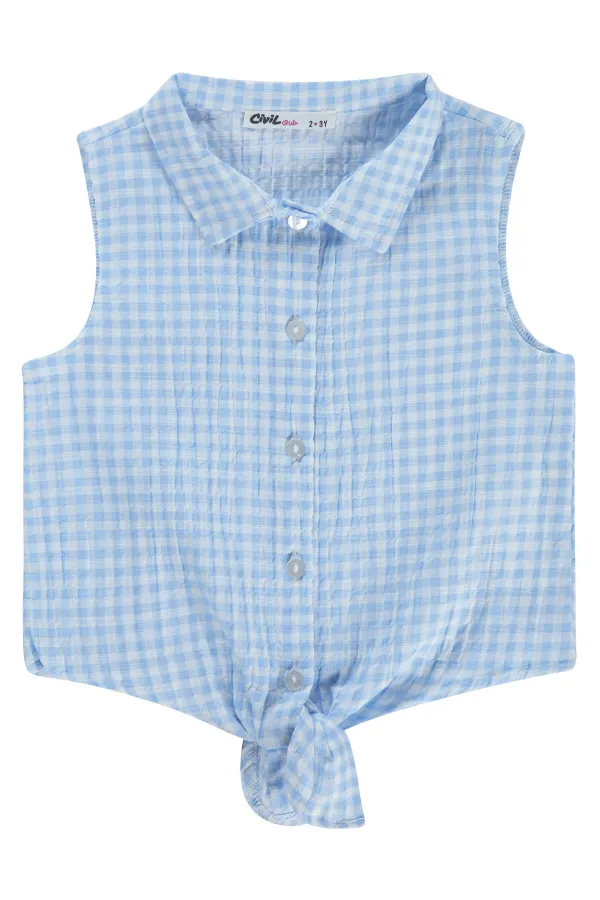 T-shirt pour fille, 2-5 ans, bleu clair - Lot