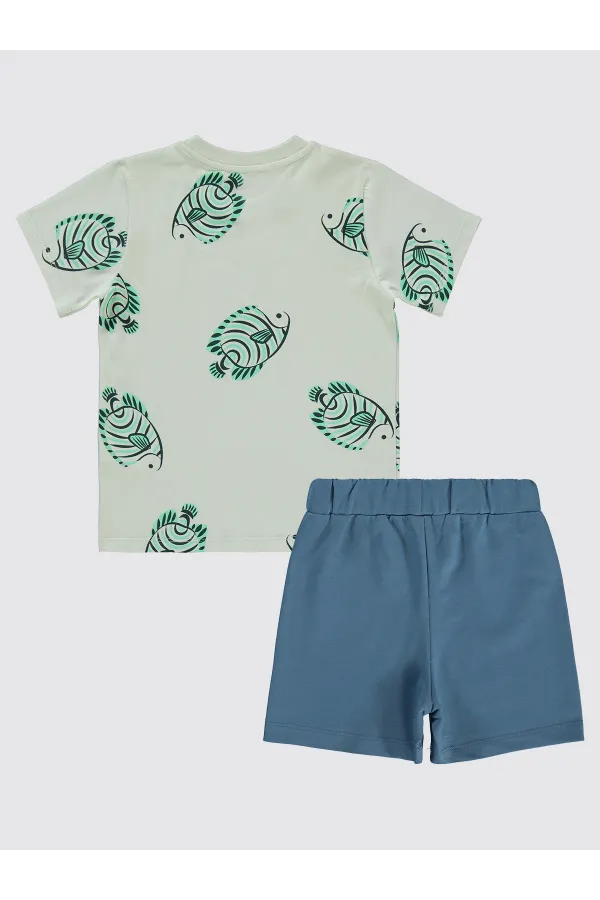 Erkek Çocuk Takım 2-5 Yaş Açık Gri - Paket