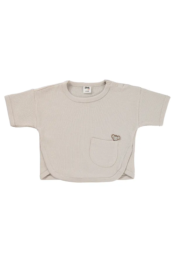 Bebek Takım 0-24 Ay Taş Rengi - Paket