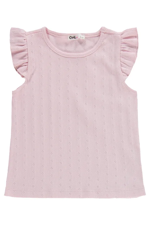 Kız Çocuk Pijama Takımı 2-5 Yaş Pembe - Paket