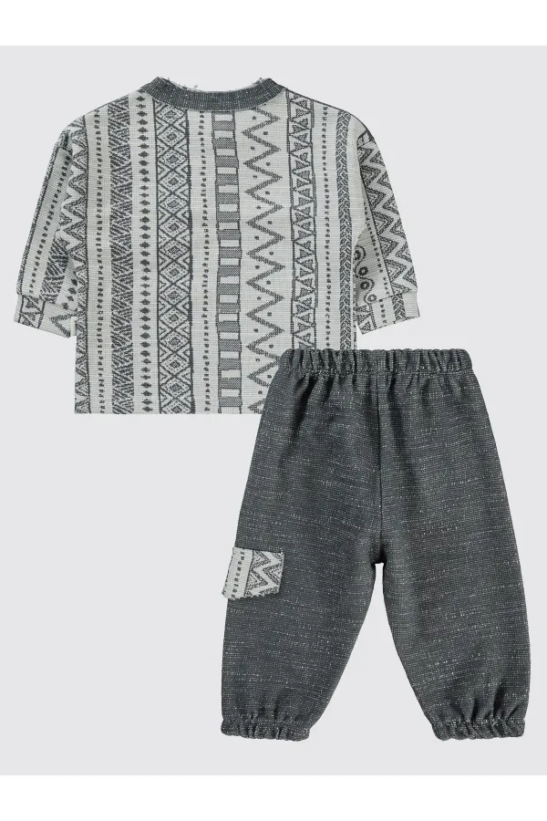 Bebek Takım 0-24 Ay Antrasit - Paket