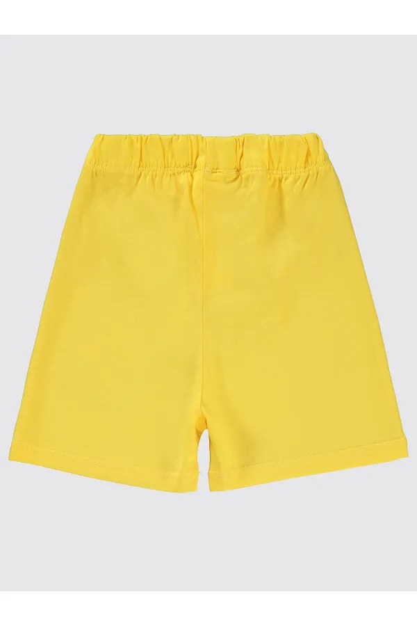 Erkek Çocuk Şort 2-5 Yaş Sarı - Paket