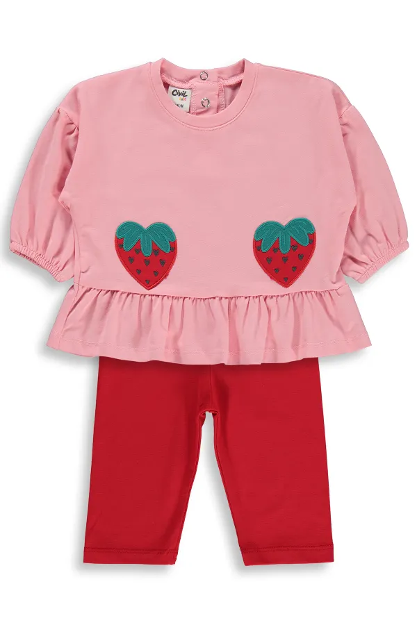 Bebek Takım 6-18 Ay Bebe Pembe - Paket