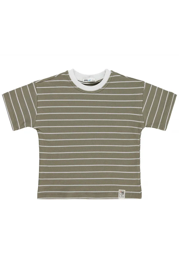 Erkek Çocuk Tişört 2-5 Yaş Haki - Paket