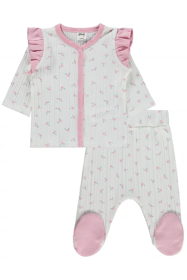 Baby Pajama Set 0-24 Months, Off-White - Package
