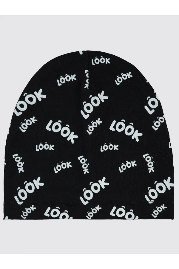 Chapeau et béret noir pour garçon de 2 à 5 ans - Emballage