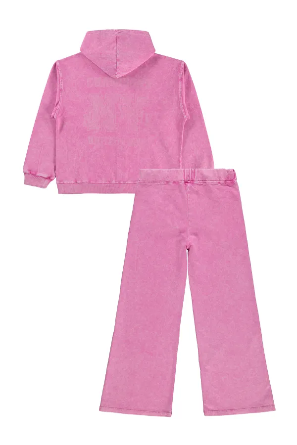Ensemble de survêtement pour filles, 10-13 ans, rose poudré foncé - Lot