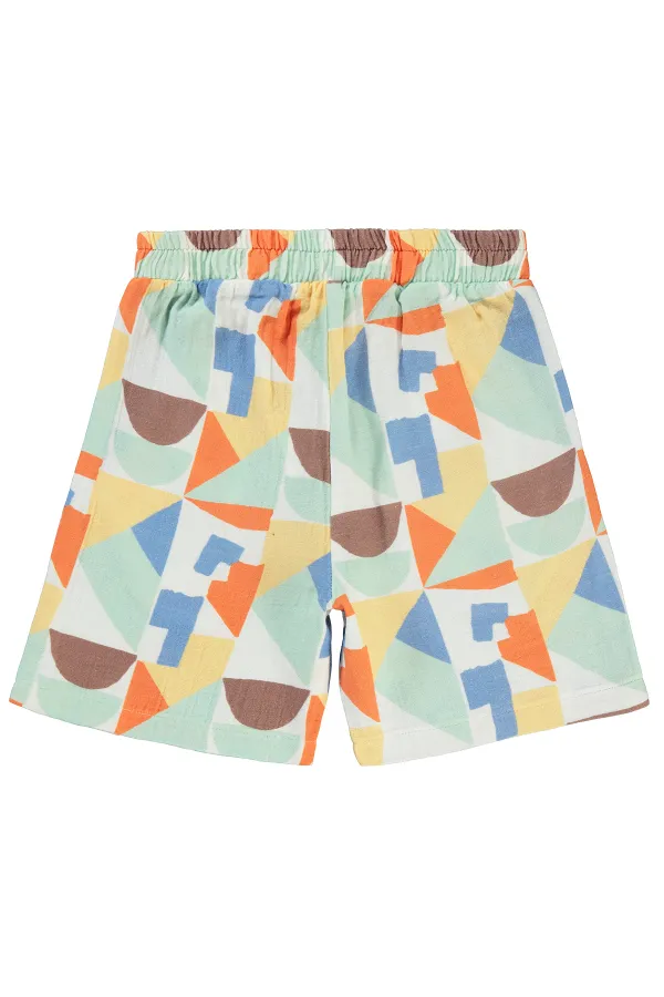 Erkek Çocuk Şort 6-9 Yaş Kahverengi - Paket