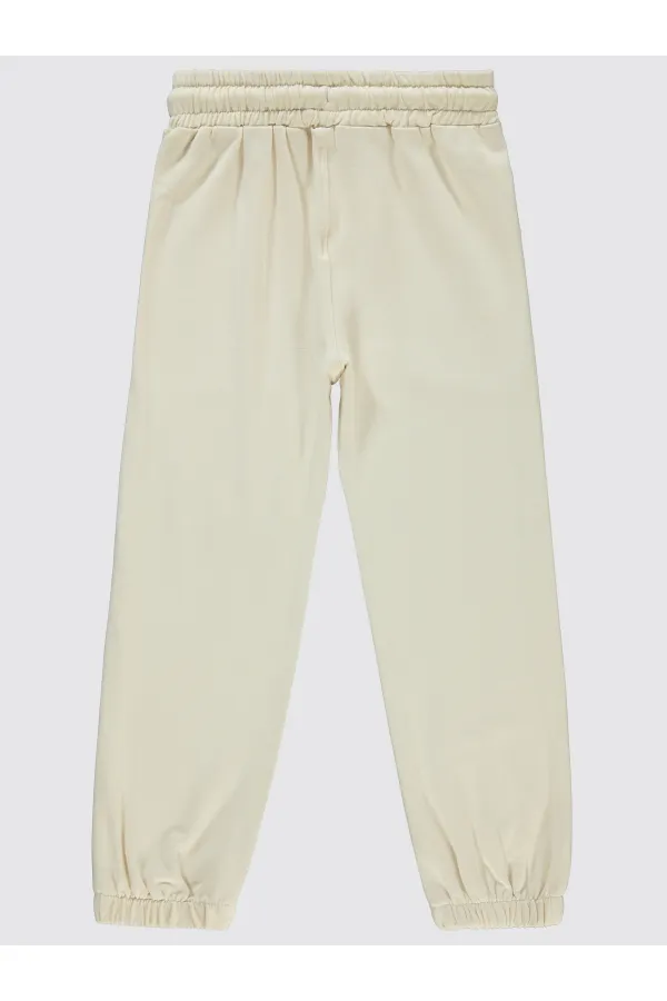 Bas de survêtement fille 6-9 ans ivoire - Lot