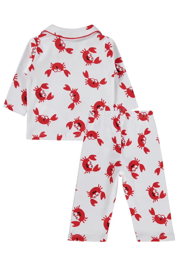 Baby Pajama Set 0-24 Months White - Package Baby Pajama Set 0-24 Months White - Package