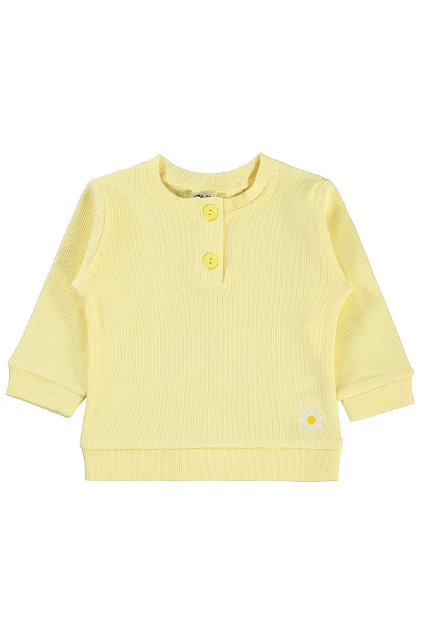 Sweat-shirt bébé jaune 0-24 mois - Lot