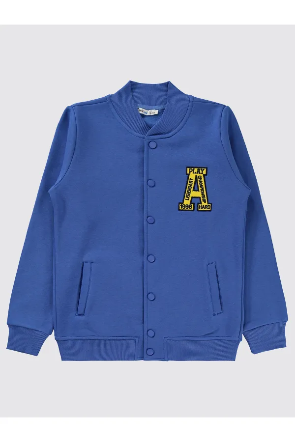 Erkek Çocuk Hırka 10-13 Yaş Mavi - Paket