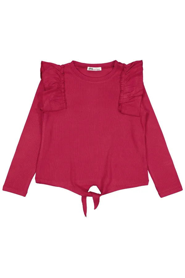 Kız Çocuk Sweatshirt 6-9 Yaş Kırmızı - Paket