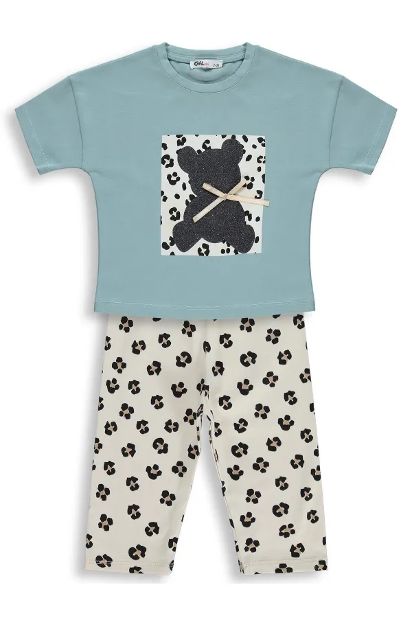 Girls' Team Set 2-5 Years Old, Light Green - Package