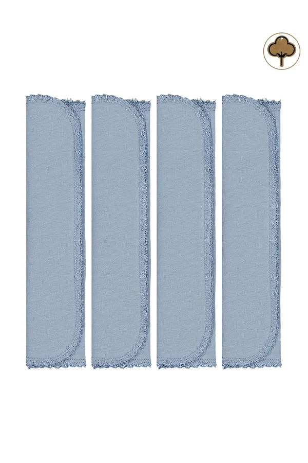 Bebek Ağız Bezi ve Mendili 0-24 Ay Mavi - Paket