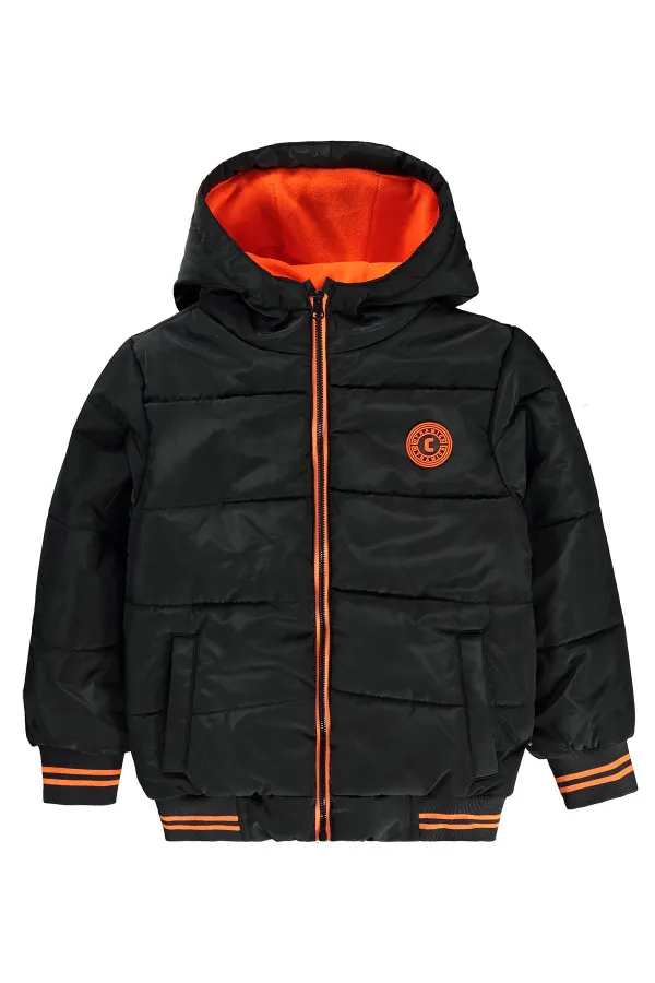 Erkek Çocuk Mont 6-9 Yaş Antrasit - Paket