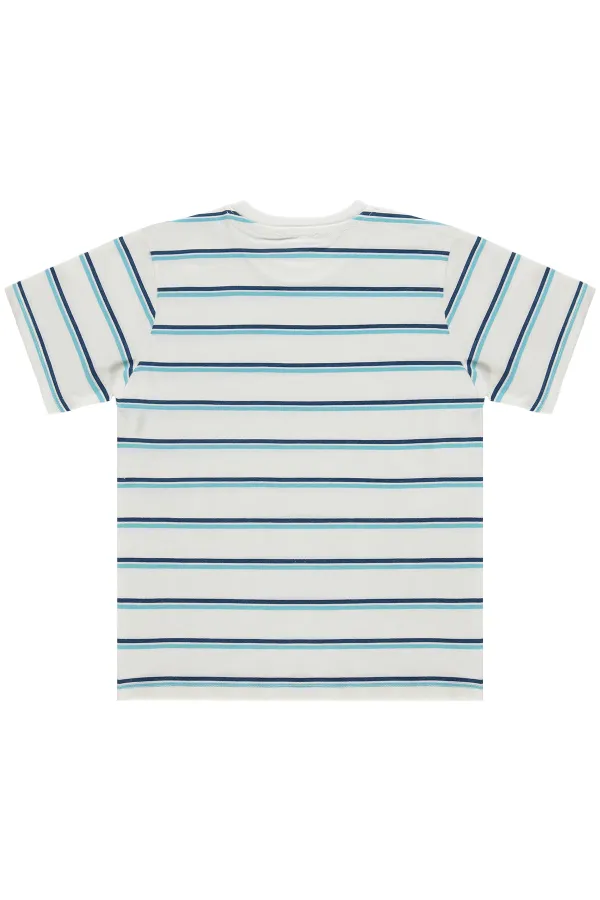 T-shirt garçon, 10-13 ans, blanc cassé - Emballage