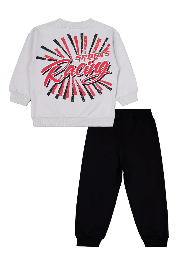 Boys Tracksuit Set 2-5 Years Old Light Gray - Package