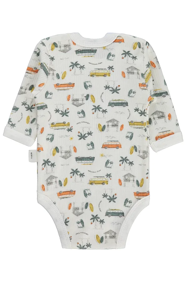 Body bébé à boutons-pression 0-24 mois, écru - Emballage