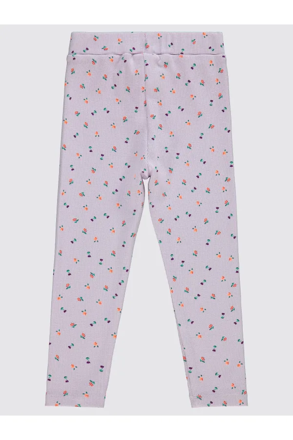 Leggings lilas pour filles de 2 à 5 ans - Emballage