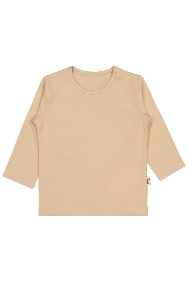 Bebek Sweatshirt 0-24 Ay Sütlükahve - Paket