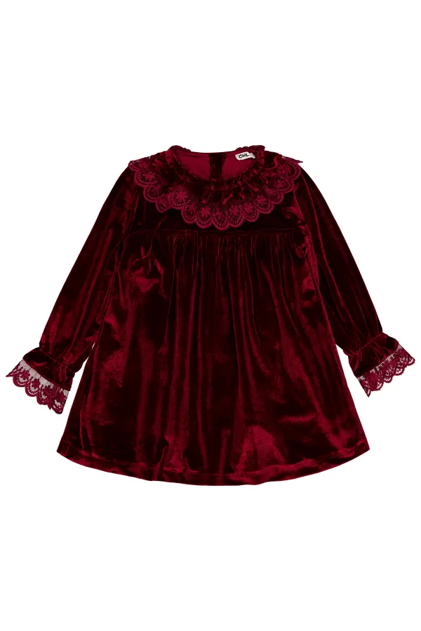 Girl's Vest and Dress 2-5 Years Old Burgundy - Package