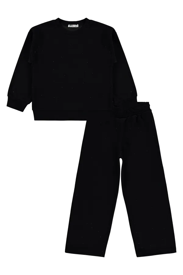 Girls' Tracksuit Set, Ages 10-13, Black - Pack
