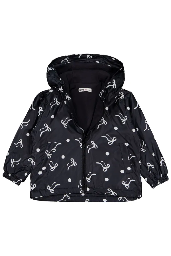 Kız Çocuk Yağmurluk 2-5 Yaş Siyah - Paket