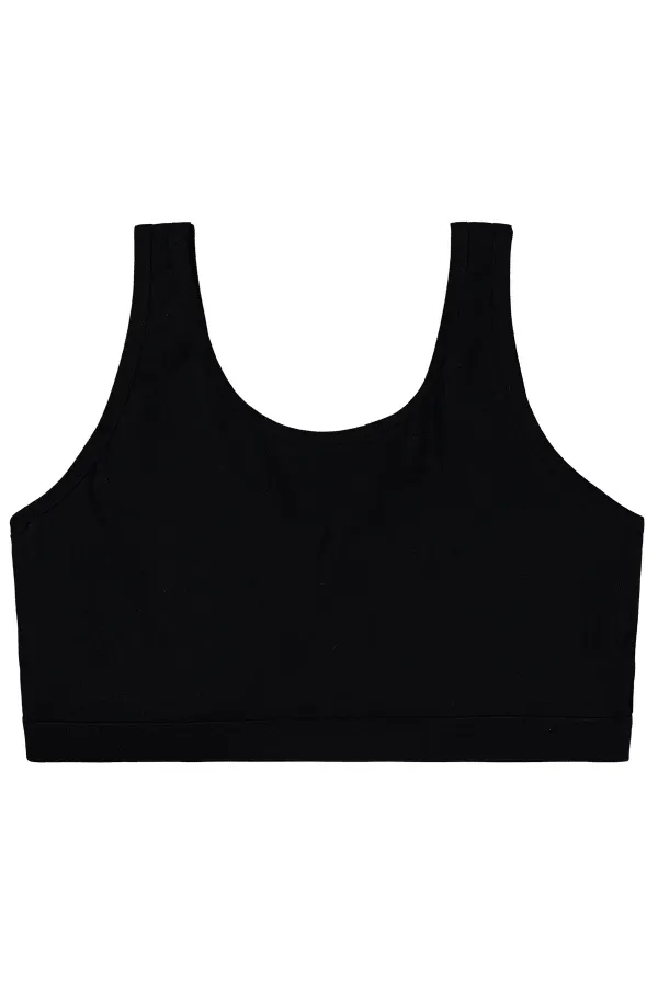 Kız Çocuk Büstiyer 10-13 Yaş Siyah - Paket