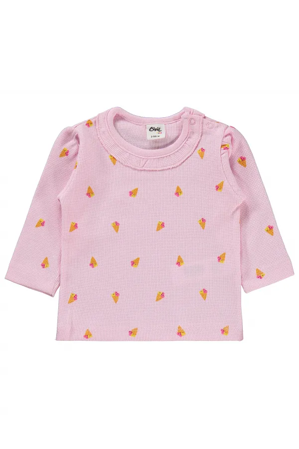 Bebek Pijama Takımı 0-24 Ay Açık Pembe - Paket