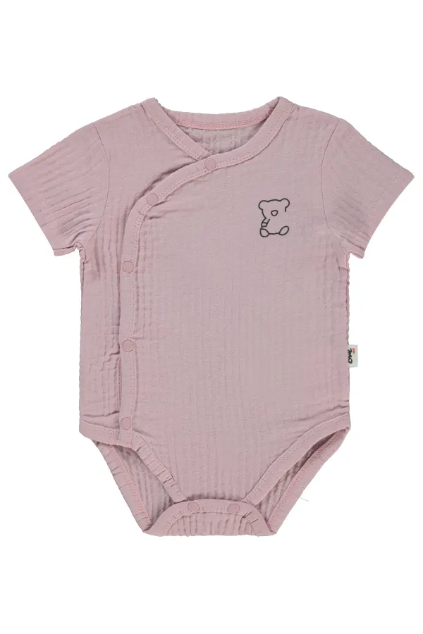 Bebek Çıtçıtlı Badi 0-24 Ay Pembe - Paket