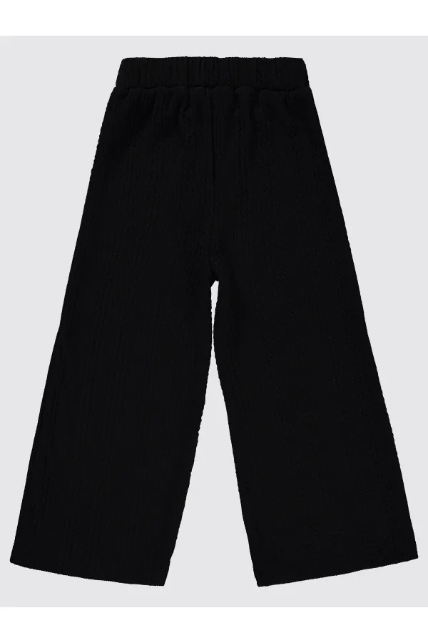 Girl's Trousers 6-9 Years Old Black - Pack