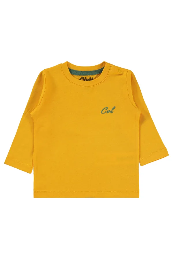 Sweat-shirt bébé 0-24 mois moutarde - Lot