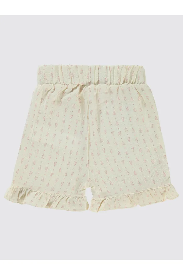 Bebek Şort 0-24 Ay Ekru - Paket