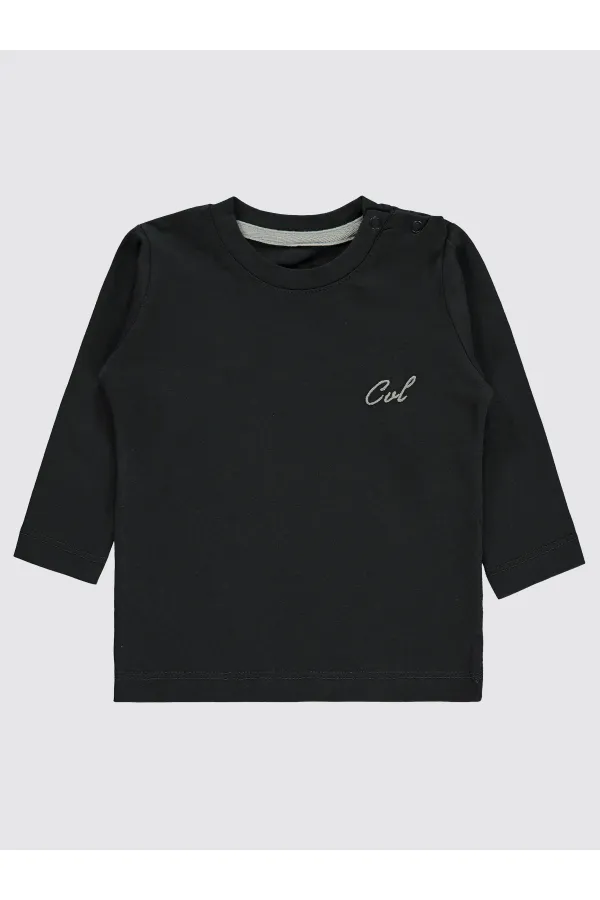 Bebek Sweatshirt 0-24 Ay Füme - Paket