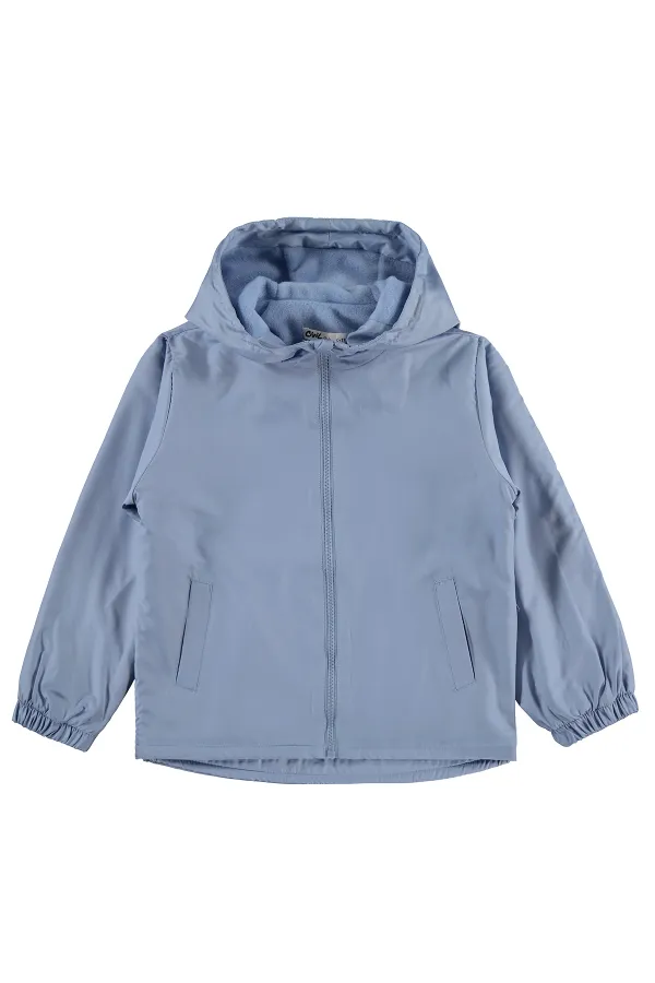 Kız Çocuk Yağmurluk 6-9 Yaş Mavi - Paket
