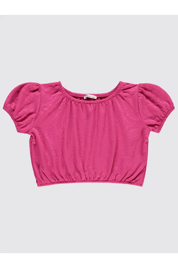 Girls' T-Shirt 10-13 Years Bright Pink - Package