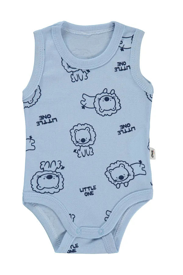 Body bébé à boutons-pression bleu 0-24 mois - Emballage