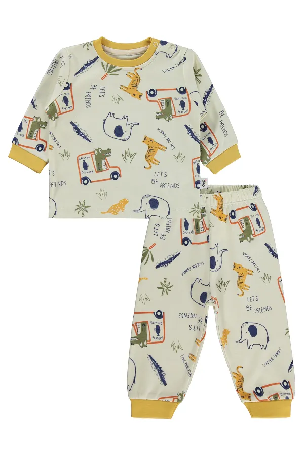 Ensemble pyjama bébé 0-24 mois moutarde - Emballage