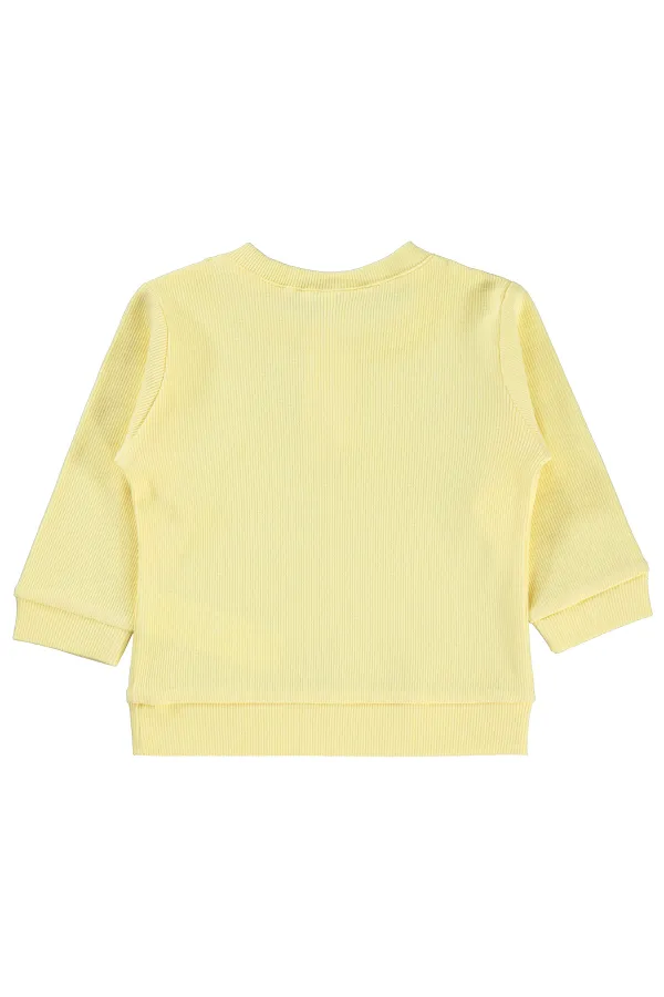 Sweat-shirt bébé jaune 0-24 mois - Lot