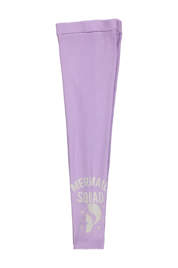 Leggings pour filles, 6-9 ans, lilas - Lot